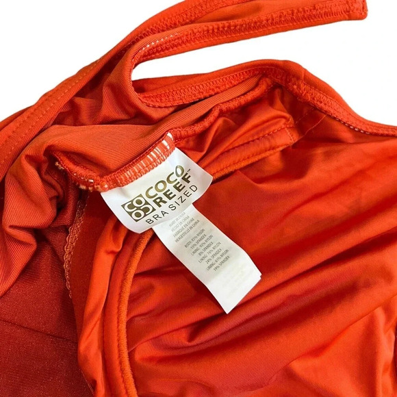 Coco Reef Orange Bra Sized One Piece Swimsuit 10 - Picture 6 of 7